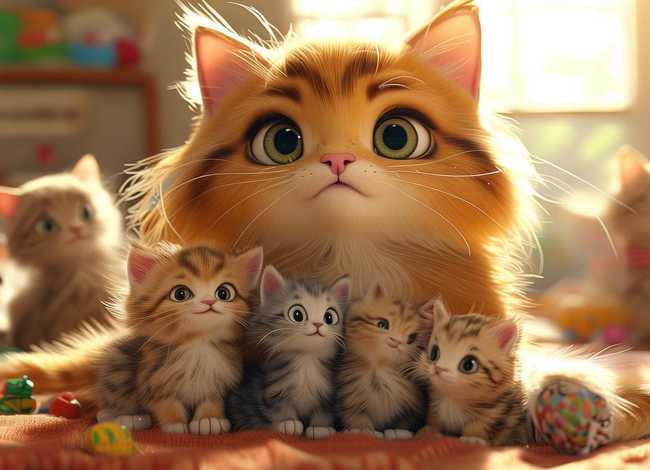 儿童绘本故事猫妈妈 儿童绘本 猫