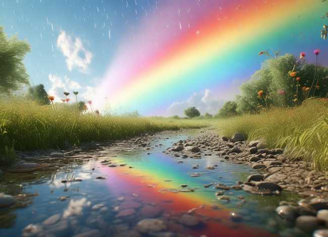 彩虹的由来民间故事 - 彩虹的由来民间故事简短
