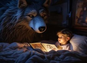 有声故事儿童睡前故事大灰狼、小儿故事睡前故事大灰狼