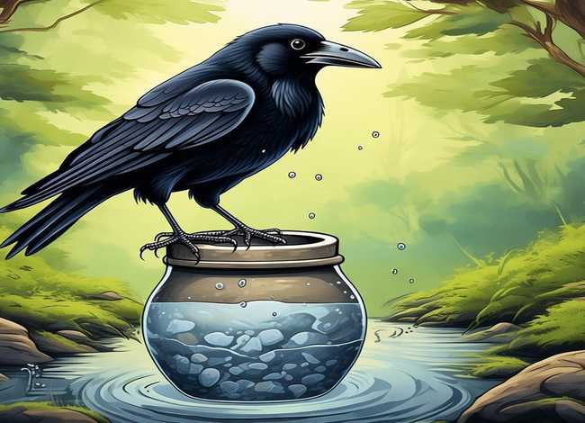 乌鸦喝水绘本故事图画可打印 乌鸦喝水绘本故事图画可打印素材 乌鸦喝水绘本故事图画可打印 乌鸦喝水绘本故事图画可打印素材