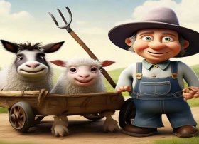 儿童故事农夫卖驴，农夫卖驴和羊的故事