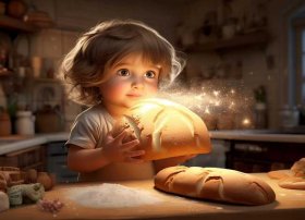 儿童故事魔法面包、魔法面包的故事视频