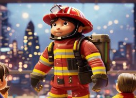 儿童故事勇敢的消防员在线听 - 儿童绘本勇敢的消防员