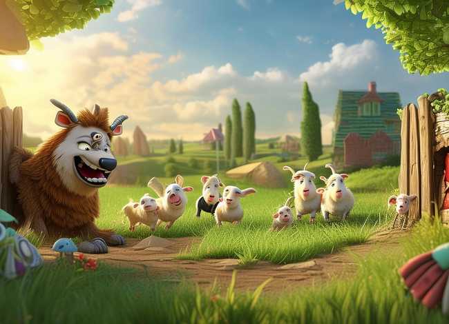 儿童故事狼和七只小山羊故事乐园 狼和七只小山羊幼儿故事 儿童故事狼和七只小山羊故事乐园 狼和七只小山羊幼儿故事
