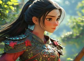 花木兰的故事儿童版照片 花木兰故事的图片