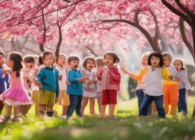 关于桃花的儿童朗诵，关于桃花的儿童朗诵稿件