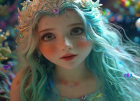 儿童美人鱼公主；儿童美人鱼公主怎么画