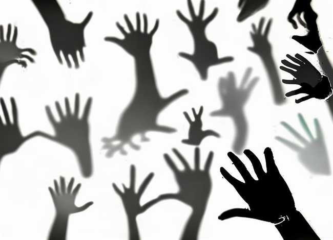 儿童手影子图片；儿童手影子图片大全 简笔画