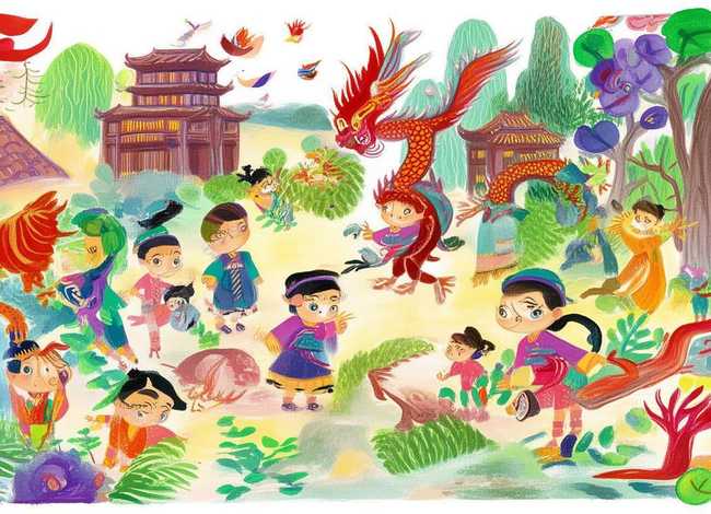 中国神话故事儿童画、中国神话故事集简笔画 中国神话故事儿童画、中国神话故事集简笔画