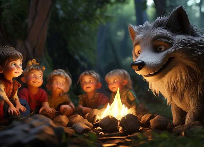 少儿童话故事音频大灰狼的故事；少儿节目大灰狼的故事