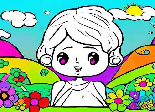 儿童图片简笔画 儿童图片简笔画涂色