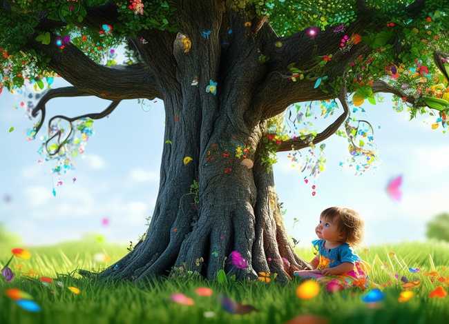 大树故事图片；大树的故事绘画图片 幼儿园