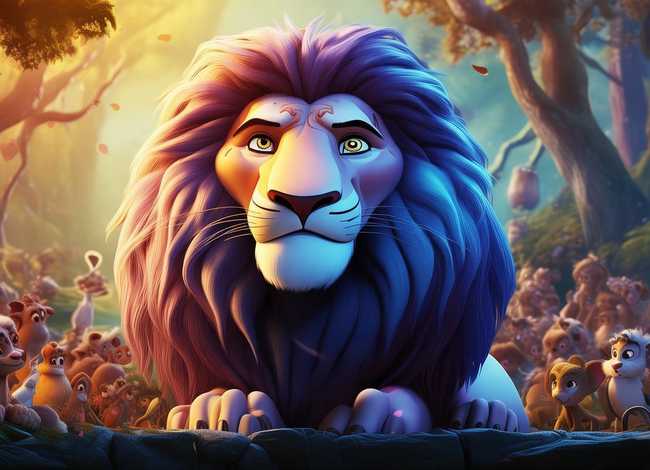 儿童故事光头狮子；儿童故事狮子王的故事