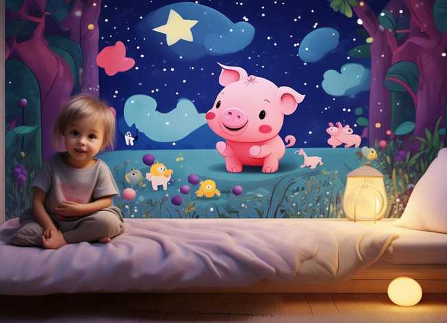 小猪的故事3-6岁儿童睡前故事（幼儿睡前故事小猪）