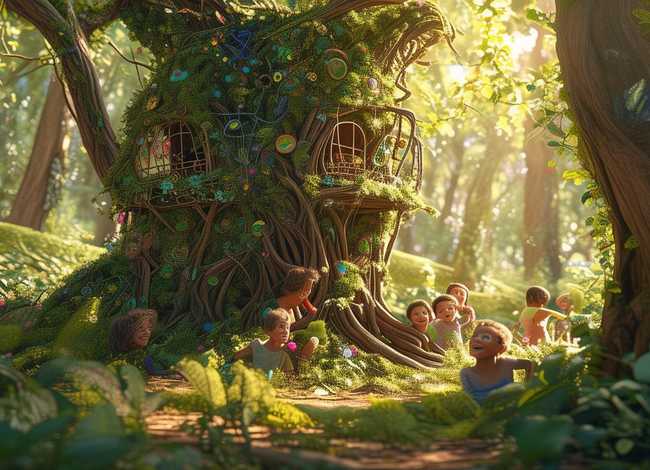 树房子的故事儿童图画 树房子的故事文字版 树房子的故事儿童图画 树房子的故事文字版