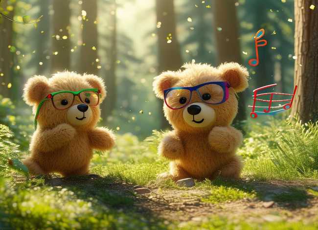 儿童故事两只笨狗熊配乐、故事两只笨狗熊配音乐