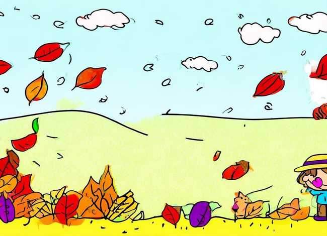 秋天儿童画 - 秋天儿童画简单