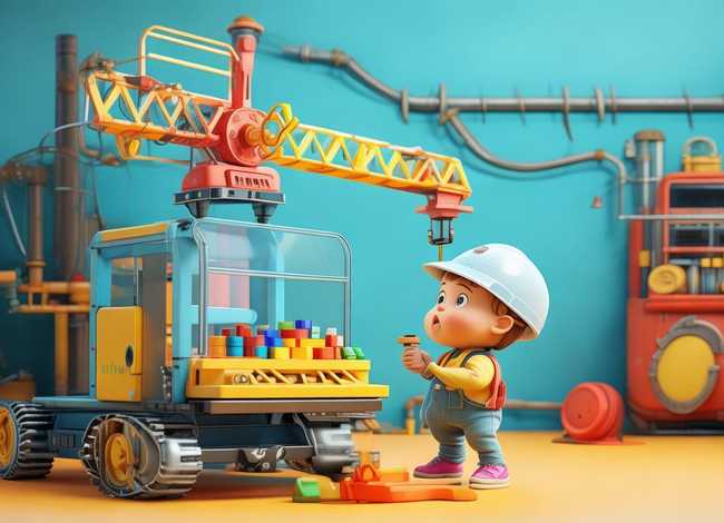 关于吊车儿童的故事简短，关于吊车的幼儿故事