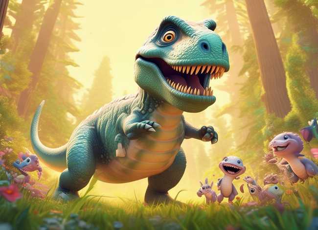 霸王龙故事 - 幸福的霸王龙故事