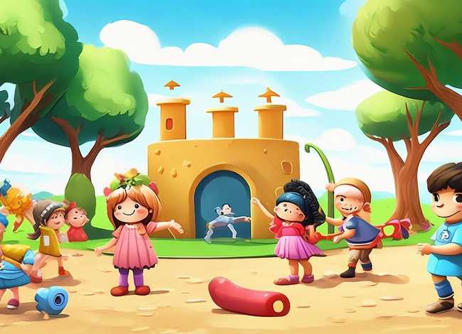 游戏故事儿童画 幼儿园的游戏故事简笔画