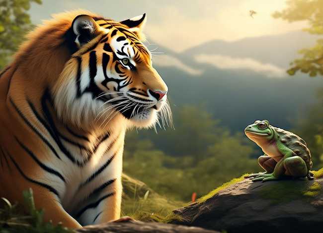 老虎和青蛙故事简介 老虎和青蛙的故事完整版 老虎和青蛙故事简介 老虎和青蛙的故事完整版