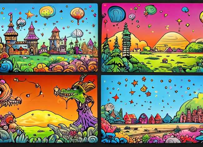 儿童手绘故事漫画图片；幼儿手绘画故事4图