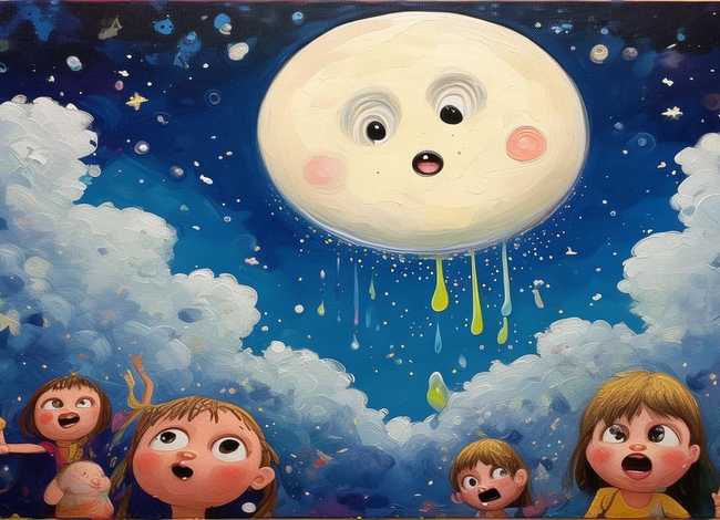 月亮的味道儿童画（月亮的味道怎么画一幅画）