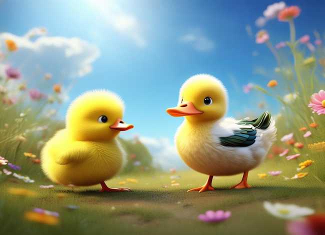 儿童故事小鸡和小鸭的故事，小鸡和小鸭子的故事视频