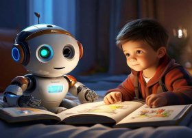 儿童睡前故事机器人的好朋友、机器人和小朋友的故事