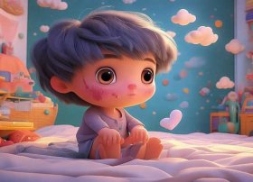 爱哭鬼儿童绘本故事视频；爱哭鬼背景故事视频