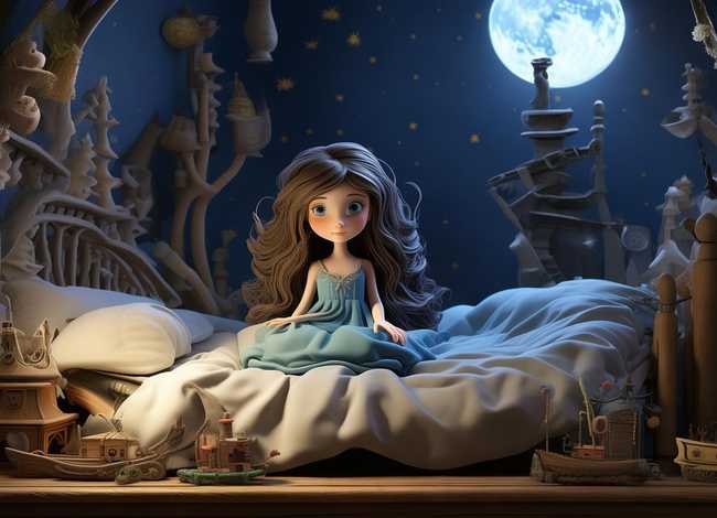 儿童睡前故事拇指姑娘的故事 睡前故事 拇指姑娘