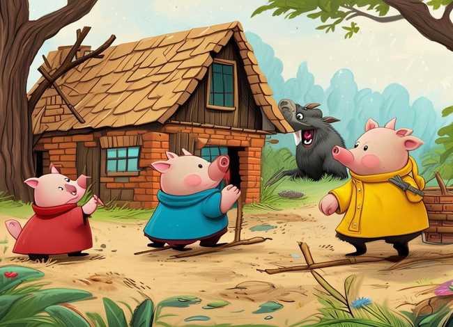 儿童故事类似于三只小猪，类似三只小猪的儿童故事