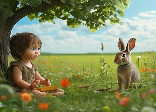 守株待兔故事视频儿童讲故事，少儿故事守株待兔视频