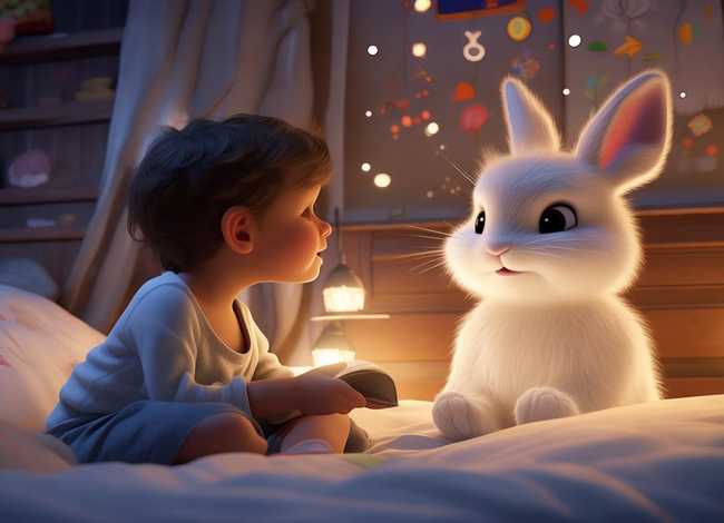 2岁睡前故事儿童小白兔；婴儿睡前故事2-3岁小兔子白又白