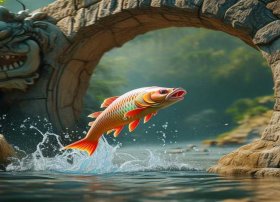 小鲤鱼跳龙门故事（小鲤鱼跳龙门故事书电子版）