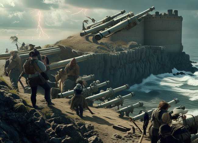 外国故事连环画 - 外国故事连环画-破坏了魔鬼岛上的大炮