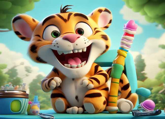 儿童故事老虎拔牙故事、幼儿故事老虎拔牙4分钟的视频