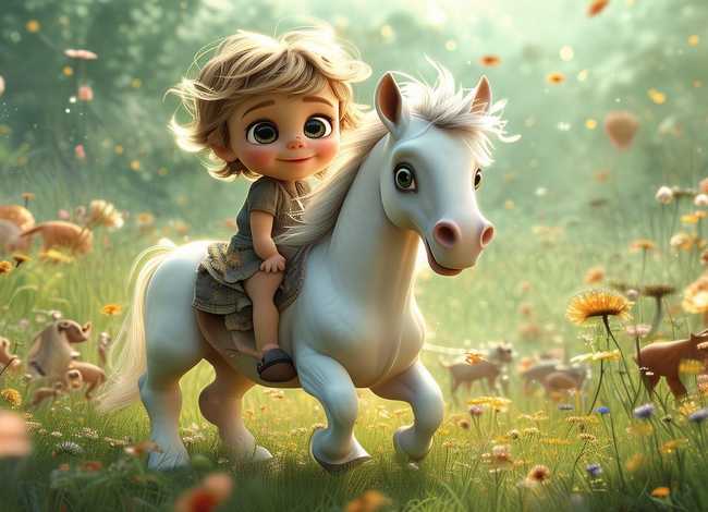 马故事儿童；马的幼儿故事