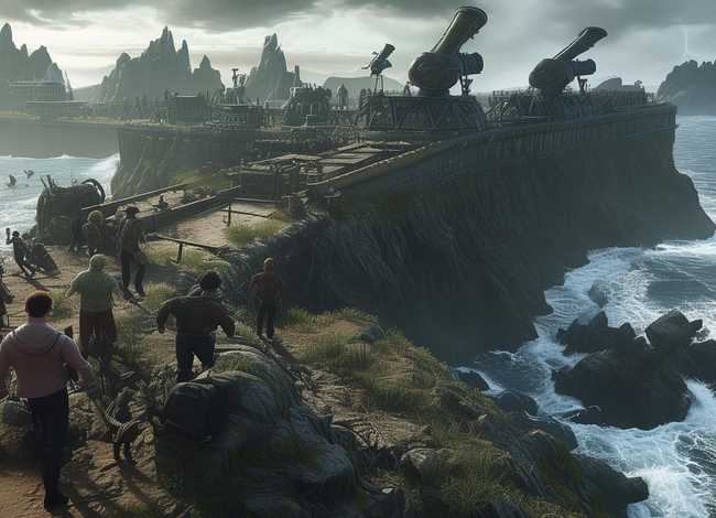 外国故事连环画 - 外国故事连环画-破坏了魔鬼岛上的大炮