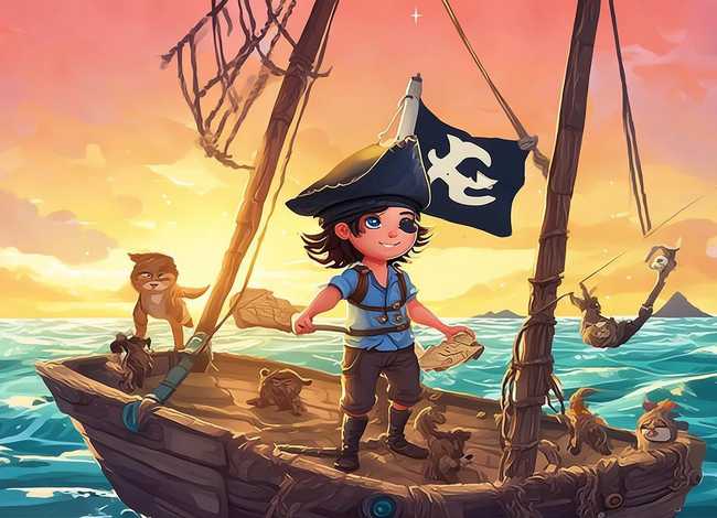 简短的海盗儿童故事；海盗的故事绘本