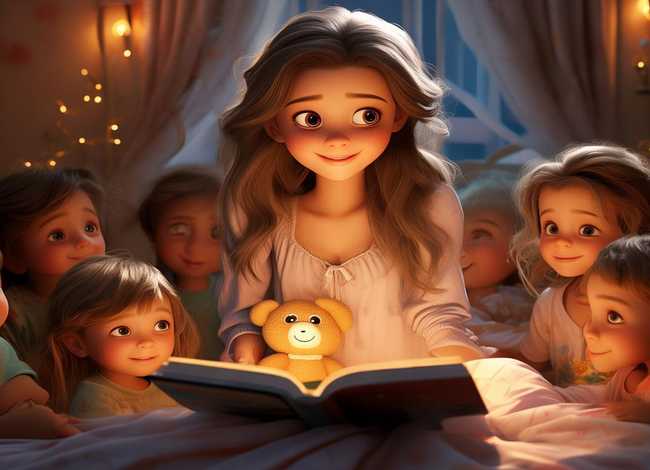 儿童睡前故事小姐姐；小姐姐讲睡前故事