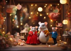 睡前小故事儿童老鼠娶亲；睡前故事老鼠娶新娘