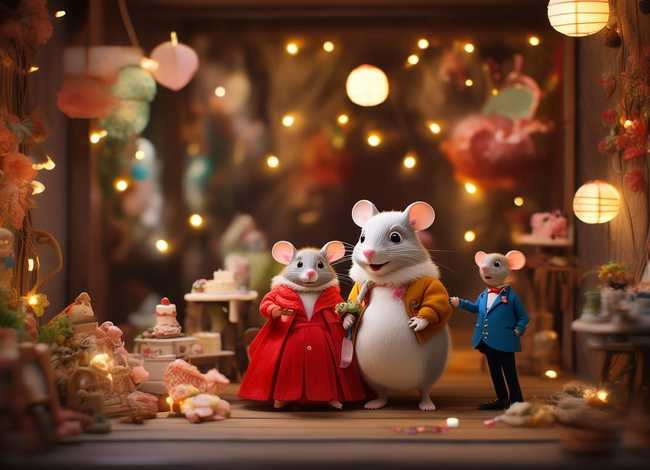 睡前小故事儿童老鼠娶亲；睡前故事老鼠娶新娘