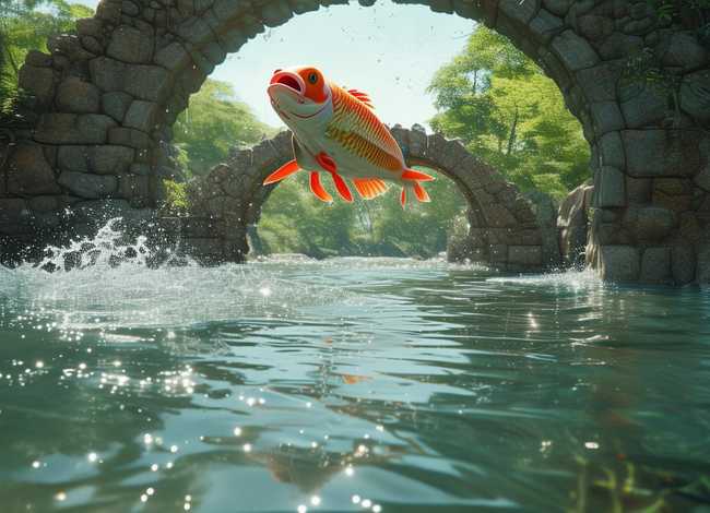 小鲤鱼跳龙门简单故事 - 小鲤鱼跳龙门简单故事50字