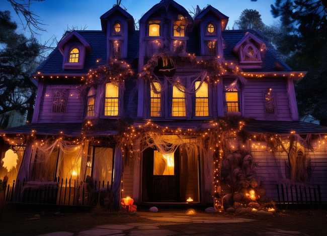 万圣节儿童鬼屋图片 万圣节儿童鬼屋图片高清