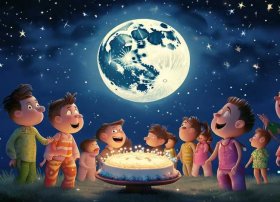 儿童故事月亮生日快乐、幼儿故事月亮生日快乐