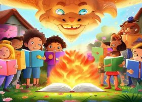 儿童英文小故事手绘；少儿英文小故事