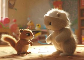 幼儿故事 小熊，幼儿故事 小熊让路绘本