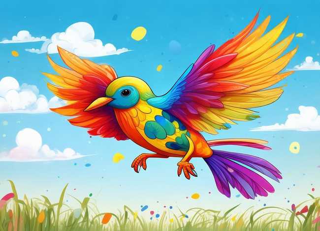 飞鸟儿童画图片 - 飞鸟儿童画图片简单