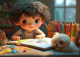 小孩画故事书（小孩画故事书图片）